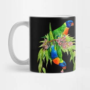 Rainbow Lorikeets Native Wreath Mug